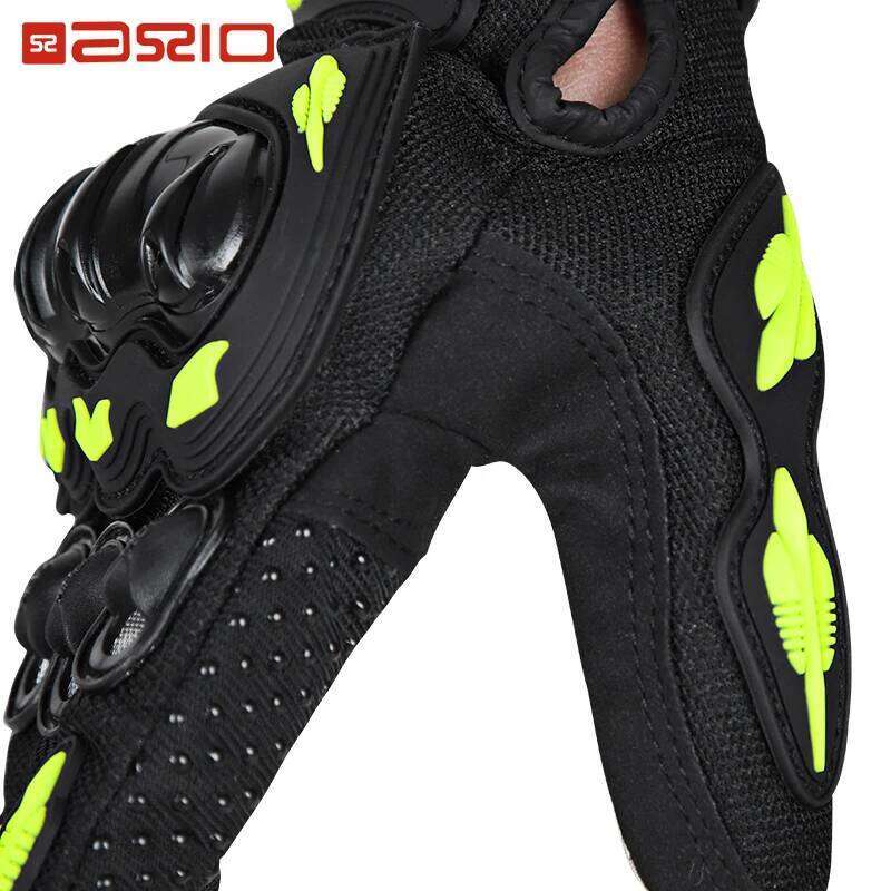 Green Motorcycle Summer Men Women Motocross Breathable Racing Anti-fall Touch Screen Motorbike Bicycle Riding Gloves Y260115