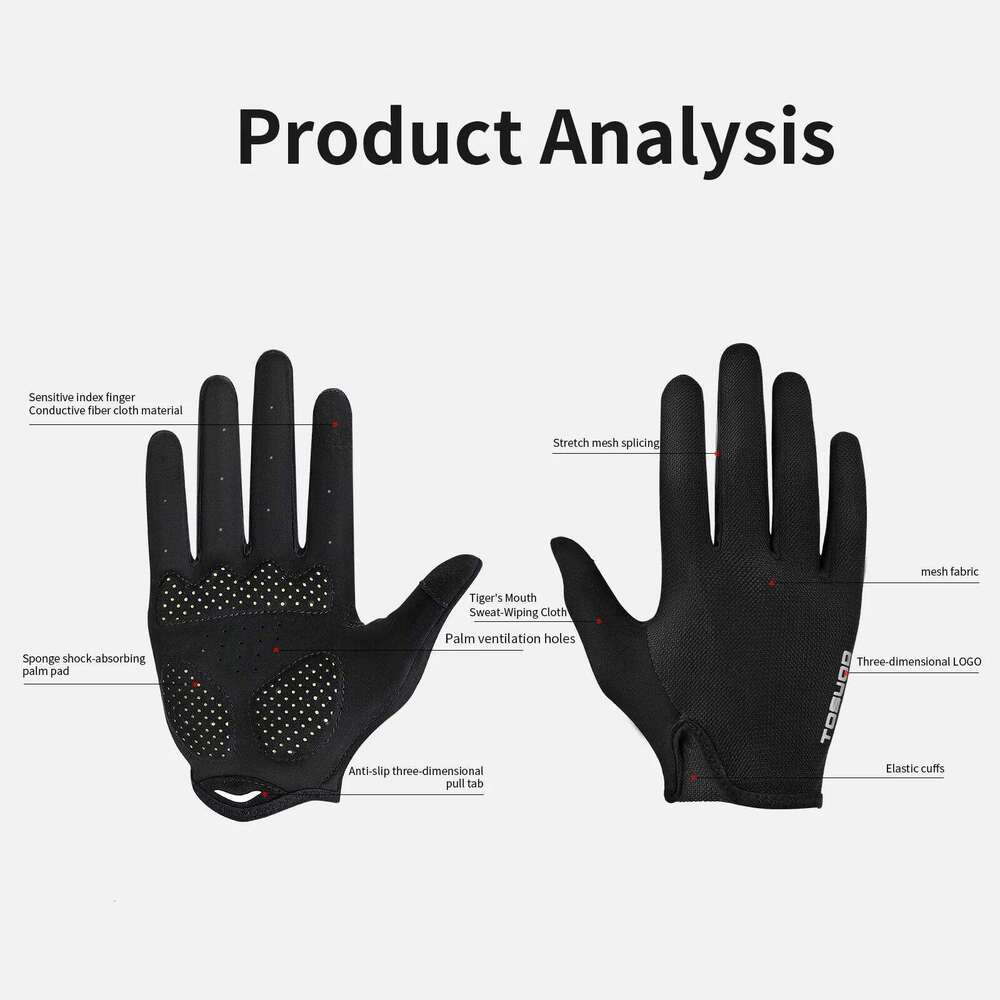 TOSUOD Cycling Breathable Moisture Wicking Non-Slip Shock Proof Touchscreen Biking Four-Season Gloves Y260115