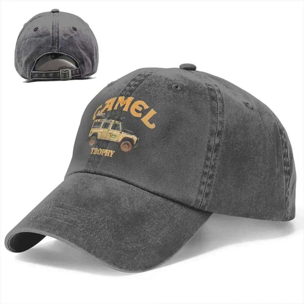 2023 New Camel Trophy Logo Spring Summer Men Women Ponytail Baseball Cap Vintage Hat Denim Outdoor Casquette Y260115