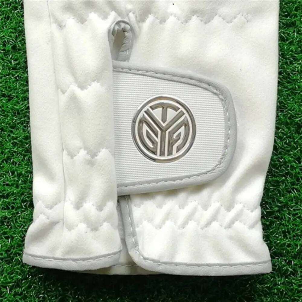 Soft Sheepskin Men's Sports Breathable White Leather Golfing Glove Single Left Hand Maximum Grip Golf Gloves Golfer Y260115