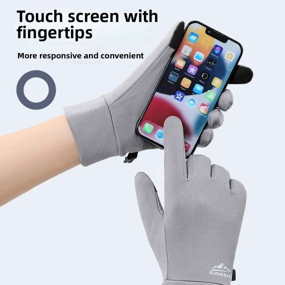 Thermal Fleece Winter Lock Buckle Non-slip Thick Cycling Touch Screen Warm Outdoor Gloves Sports Y260115