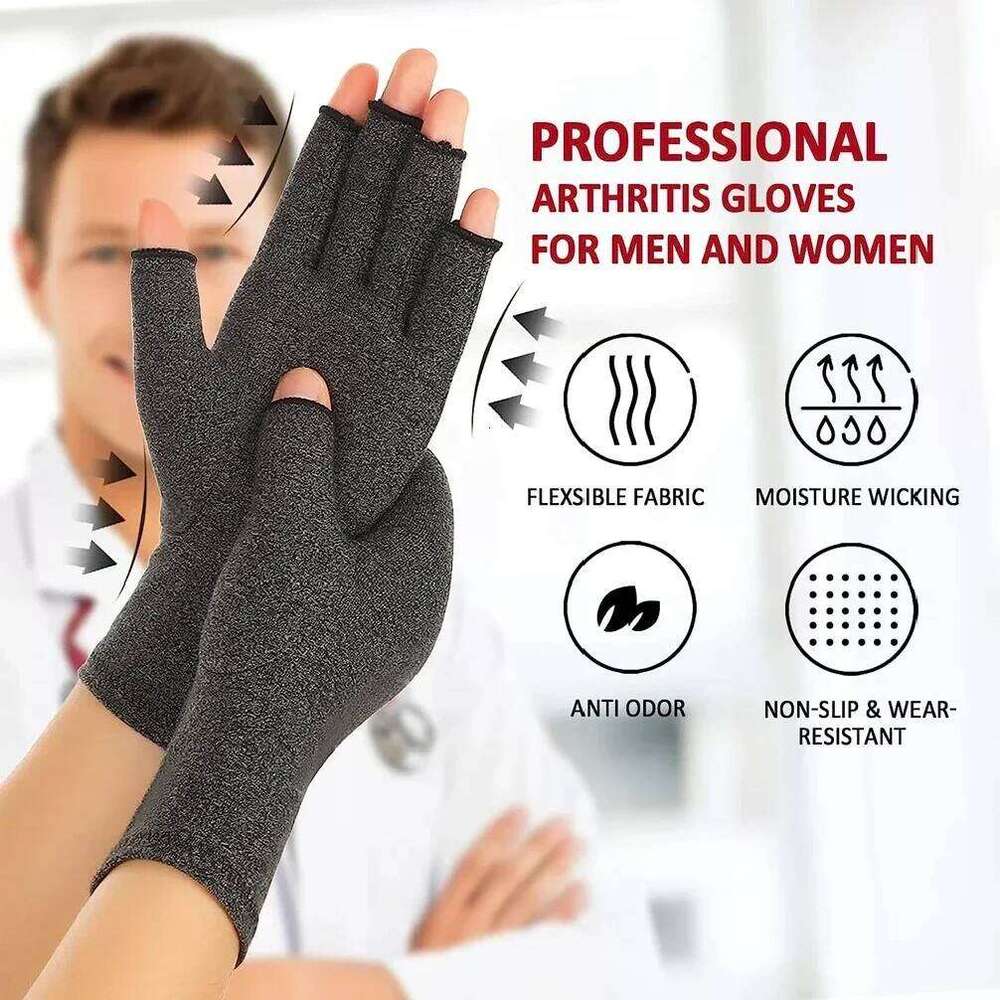 1Pair Arthritis Women Men, Carpal Tunnel, Rheumatiod, Tendonitis, Fingerless Hand Thumb Compression Gloves Y260115