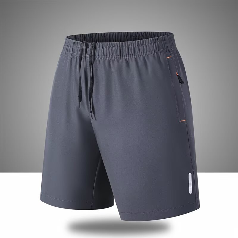 Men's Summer Minimalist New-Style Casual Shorts, Loose-Fit Athletic 5-inch Shorts, Ice Silk Cool-Touch Breathable Straight-Leg Pants