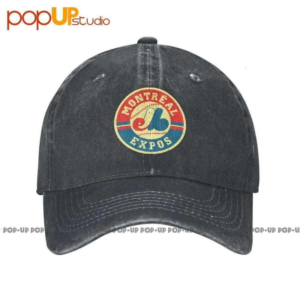 Montreal Expos 1969 Washed Denim Baseball Cap Trucker Hats Summer Headwear Y260115