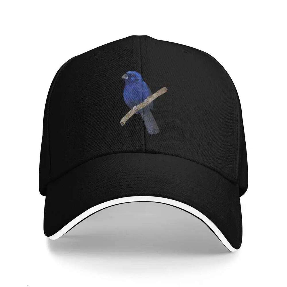 Ultramarine Grosbeak bird Baseball Beach Outing Military Cap Man Women's Hats For The Sun Men's Y260115