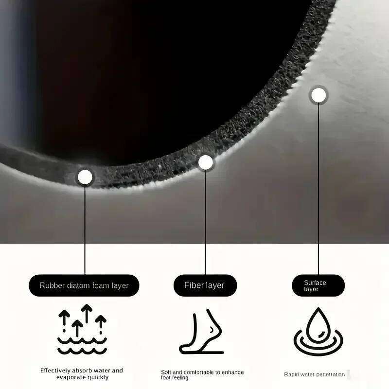 White tulip tableware dry soft drainage mat, high water absorption and wear-resistant coffee machine mat, kitchen table decoration mat