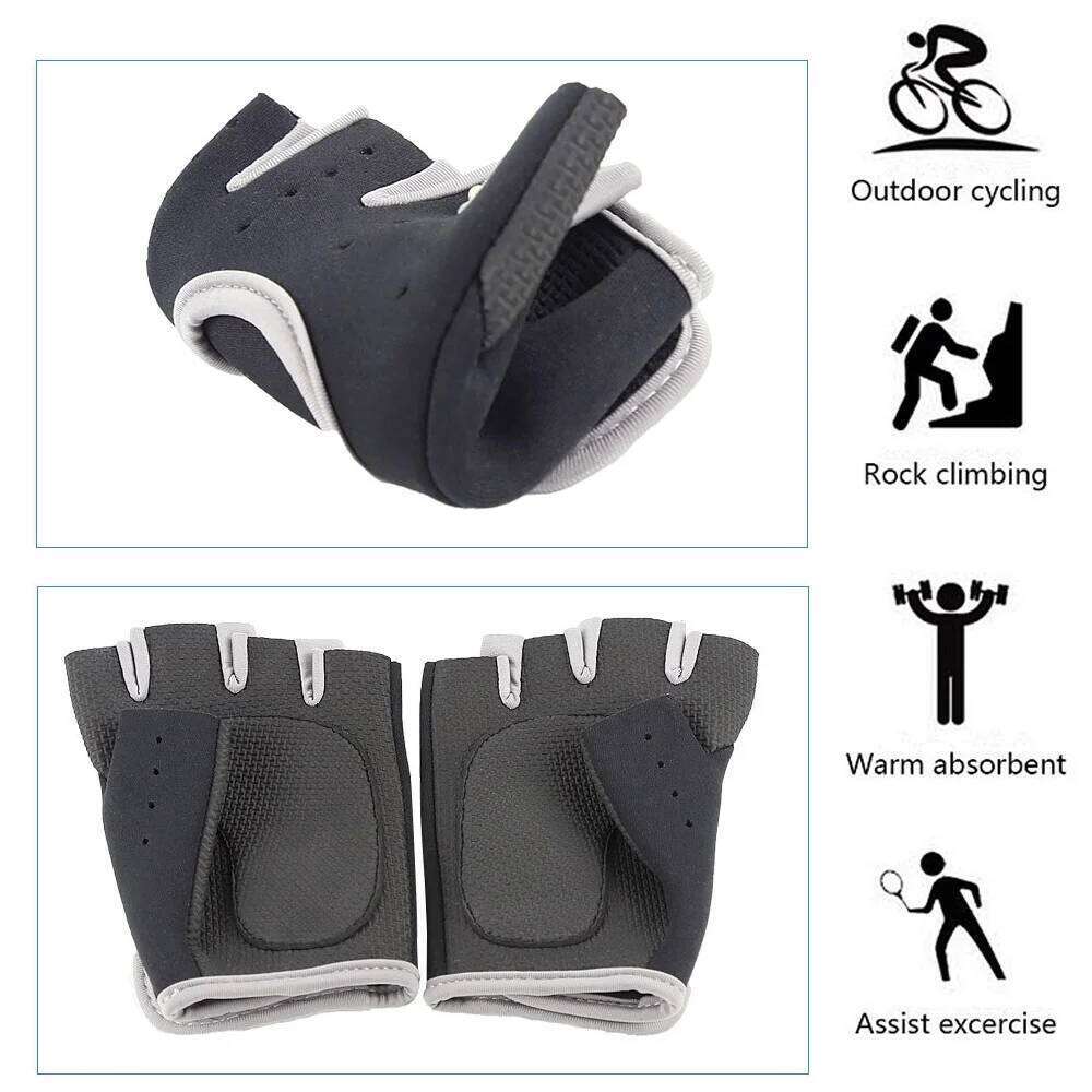 1Pair Fitness Dumbbells Bodybuilding Mittens, Gym Sports Cycling Gloves For Men & Woman Bicycle Accessories Y260115