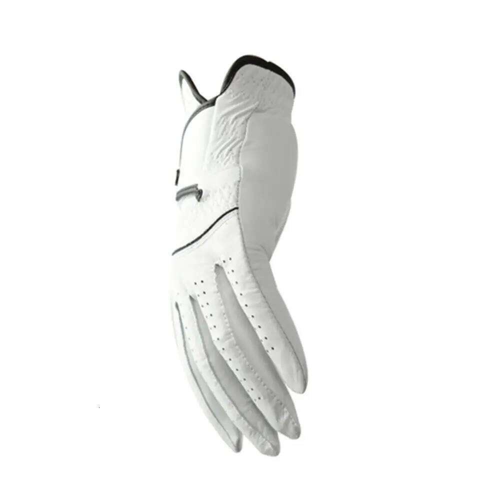 Sheepskin Men's Sports White Breathable Leather Golfing Glove Maximum Grip Single Left Hand Golf Accessories Golfer Y260115