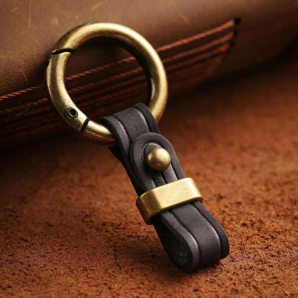 Retro Leather Keych… - image