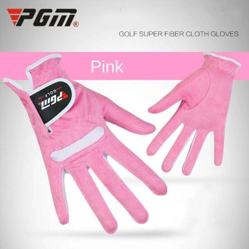 PGM 1pair Women Soft Microfiber Cloth Breathable Non-slip Protective Gloves Hand Wear Golf Accessory ST009 Y260115