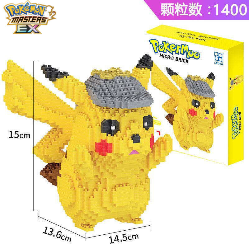 Pikachu Squirtle Pokmon Building Blocks Toys Compatible with Lego Boys and Girls Assembly Ornaments L260116
