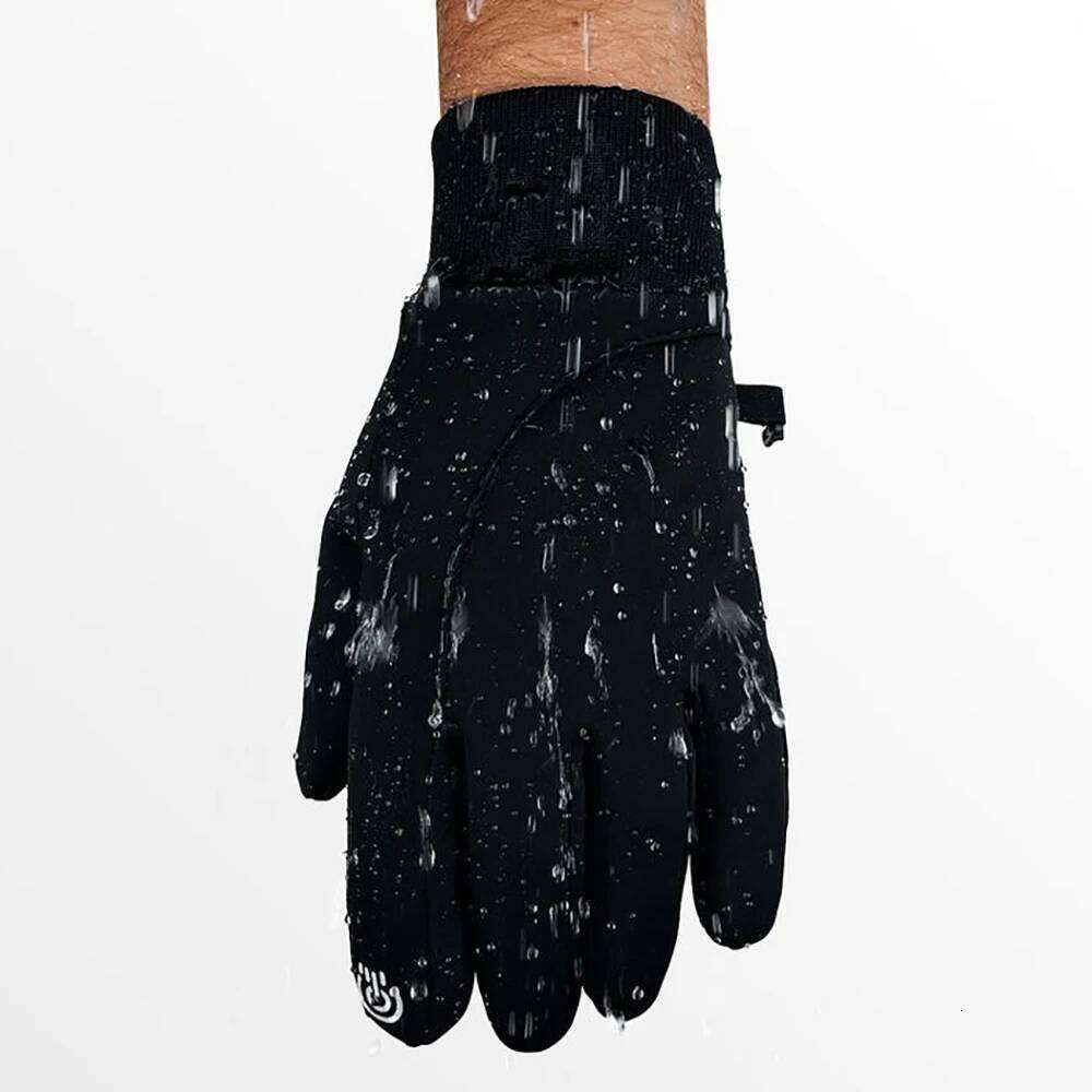 Winter Gloves Full Fingers Outdoor Cycling Motorcycle Waterproof Windproof Black Gray Touch Screen Anti-slip Ski Glove Y260115