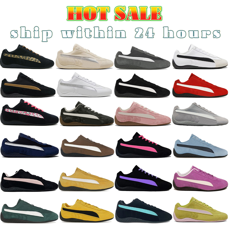 Black White Designer shoes for men women stylish chaussure red pink blue grey Speedcats Suede Driving shoes womens outdoor sports Casual shoe mens trainers size 36-45