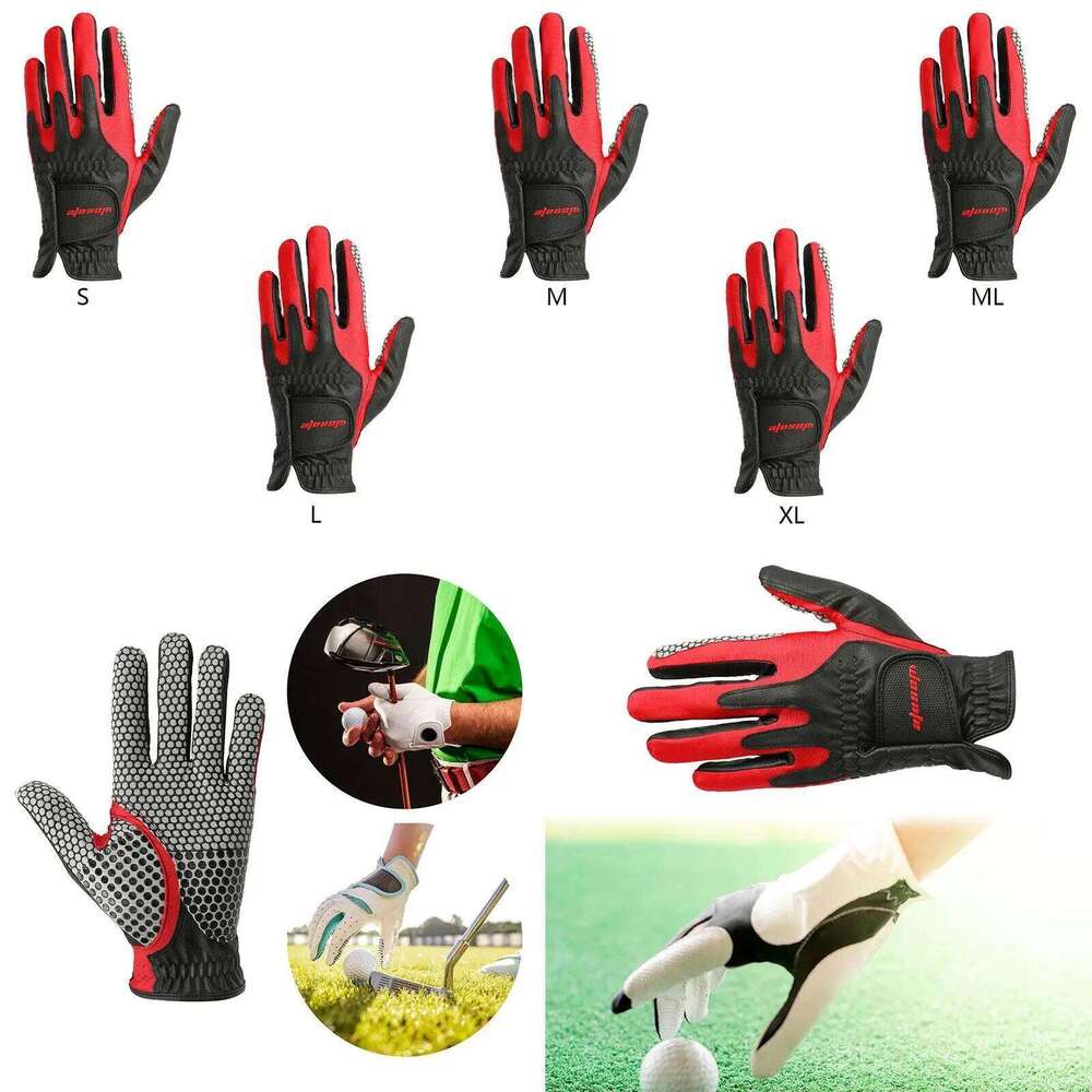 Men Sports Glove Shock Absorbing Soft Protection PU Leather Non Slip for Hiking Golf Swing Driving Snowboard Y260115