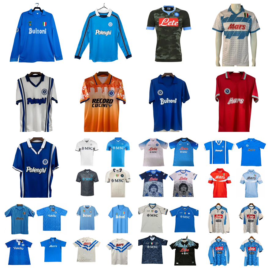 Retro classic 1986 1987 1988 1989 1991 1992 1993 Napoli soccer jersey 86 87 88 89 90 91 92 93 camiseta maillot MARADONA football shirt