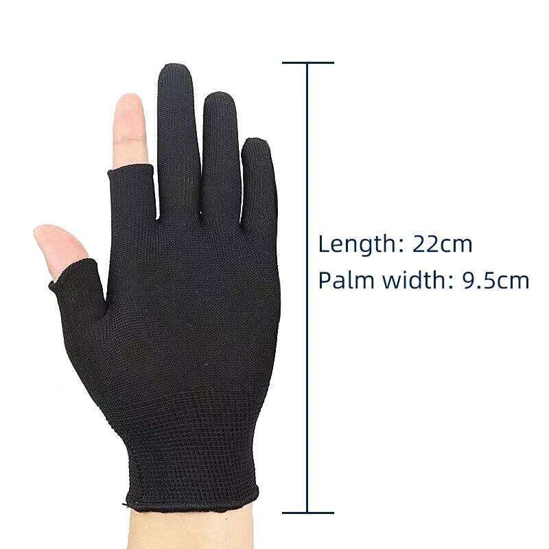 DNDYUJU Nylon Anti-slip Two Fingers Dispensing Cut Outdoor Sports Breathable Fishing Gloves Half Finger Y260115