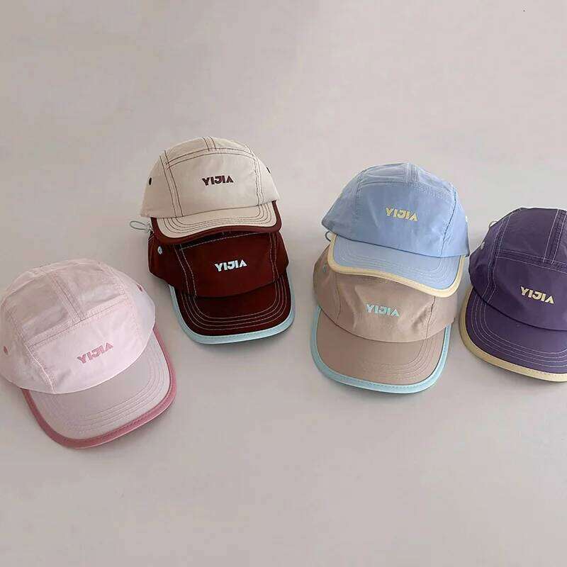 Summer Kids Baseball Cap Outdoor Sport Quick Drying Duck Tongue For Boys Girls Thin Breathable Children Sun Hat Y260115