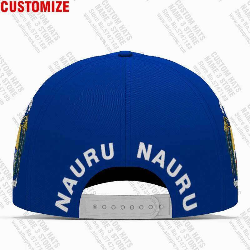 Nauru Baseball Caps Free 3d Custom Made Number Team Logo Nr Hats Nru Country Travel Fishing Naurun Nation Republic Flag Headgear Y260115