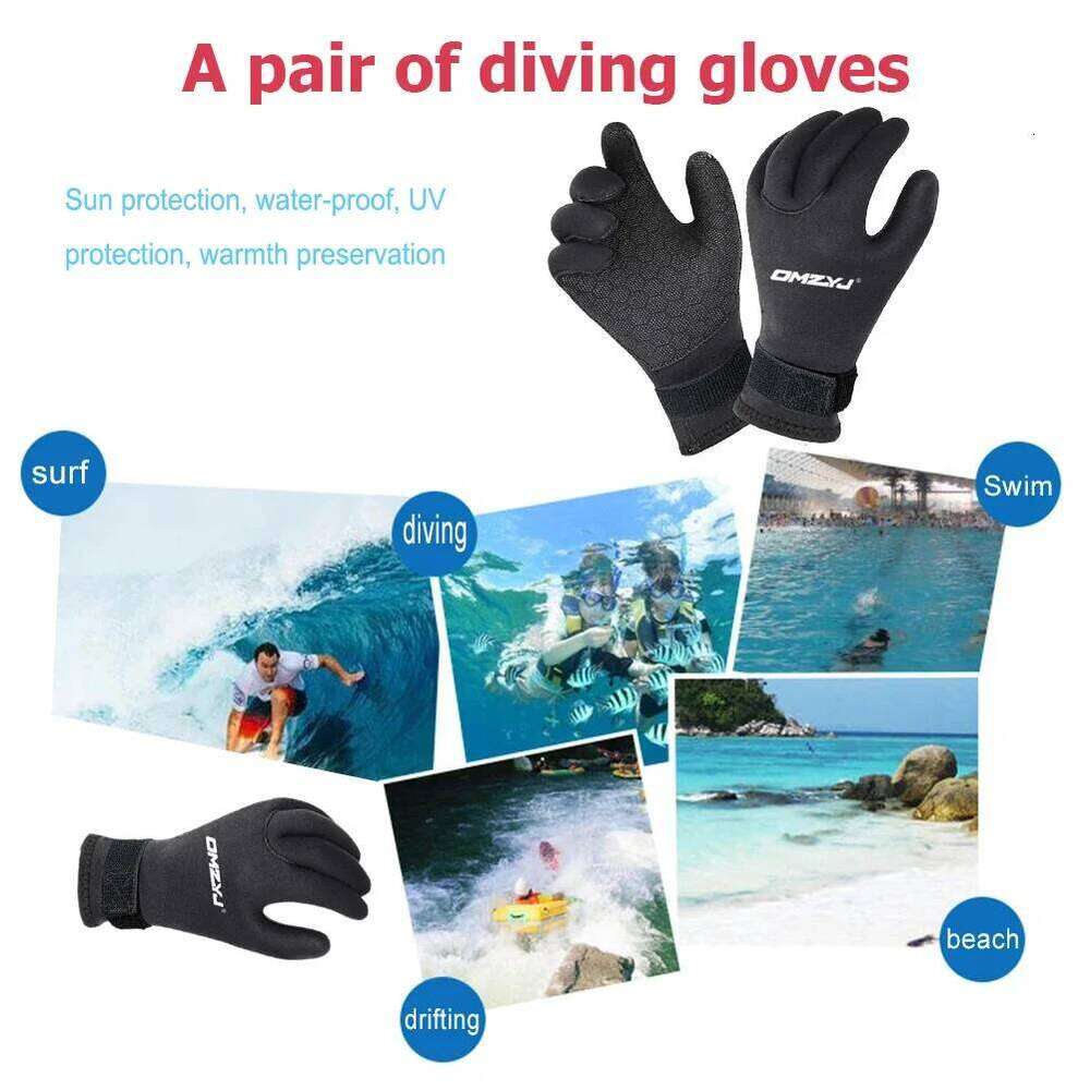 5MM 3MM Men Wetsuit Winter Gloves Scuba Snorkeling Paddling Surfing Kayaking Canoeing Spearfishing Mittens Diving Equipment Y260115