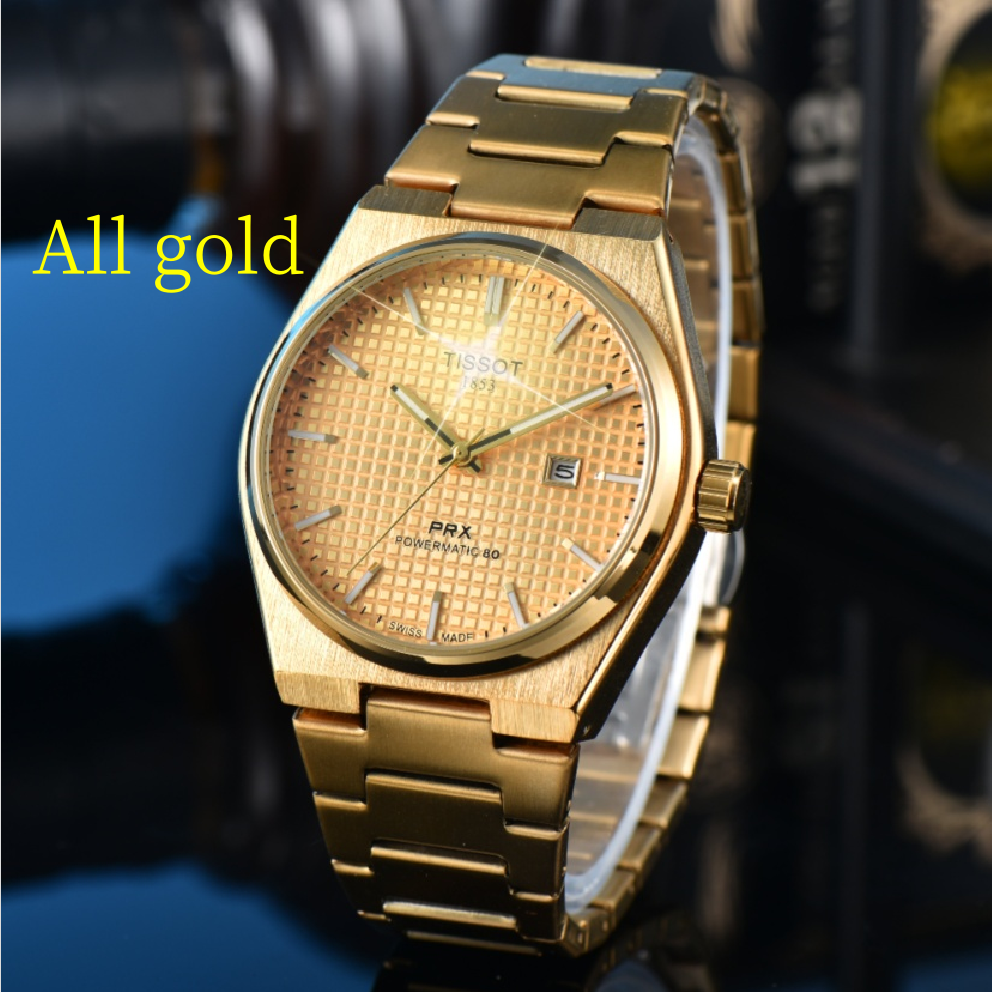 TOP brand Designer watches Mens women TISSOTly POWERMATIC 80 1853 PRX Watches automatic quartz Movement Luxury Business Wristwatch Designer Watches for Watch 6501