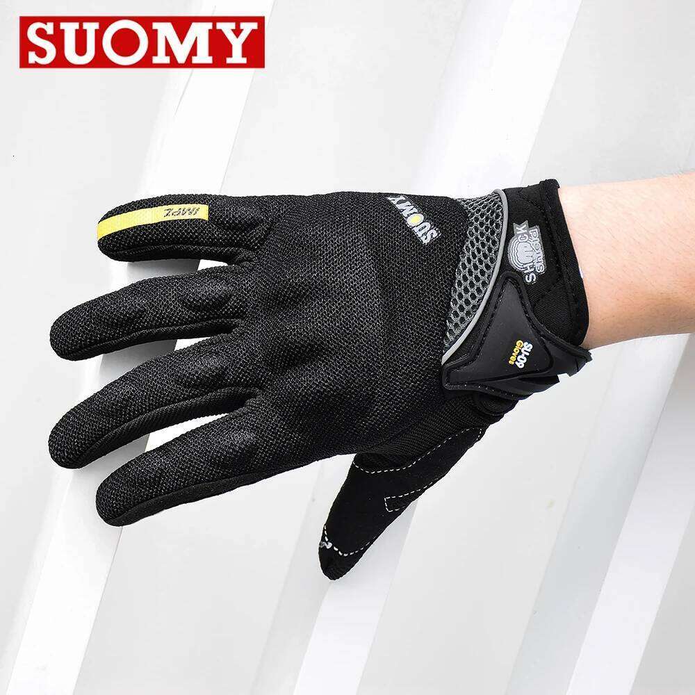 Summer Motorcycle Men Women Motocross Racing Gloves Suomy Full Finger Protective Sports Guantes Moto Driver Driving Glove Y260115