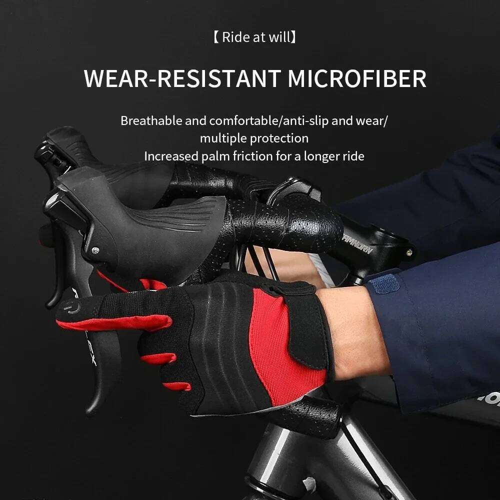Windproof Shock-absorbing and Wear-resistant Touchscreen Anti-slip All-terrain Cycling Long Bicycle Gloves Y260115