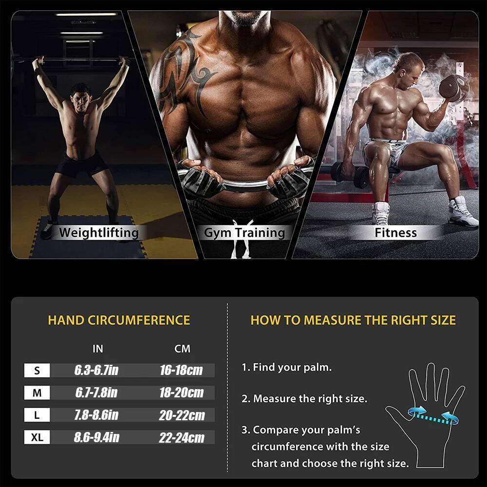 Weightlifting Men Women Workout Glove Barbell Gym Fitness Gloves with Wrist Support for Cossfit Training Exercise Protect Y260115