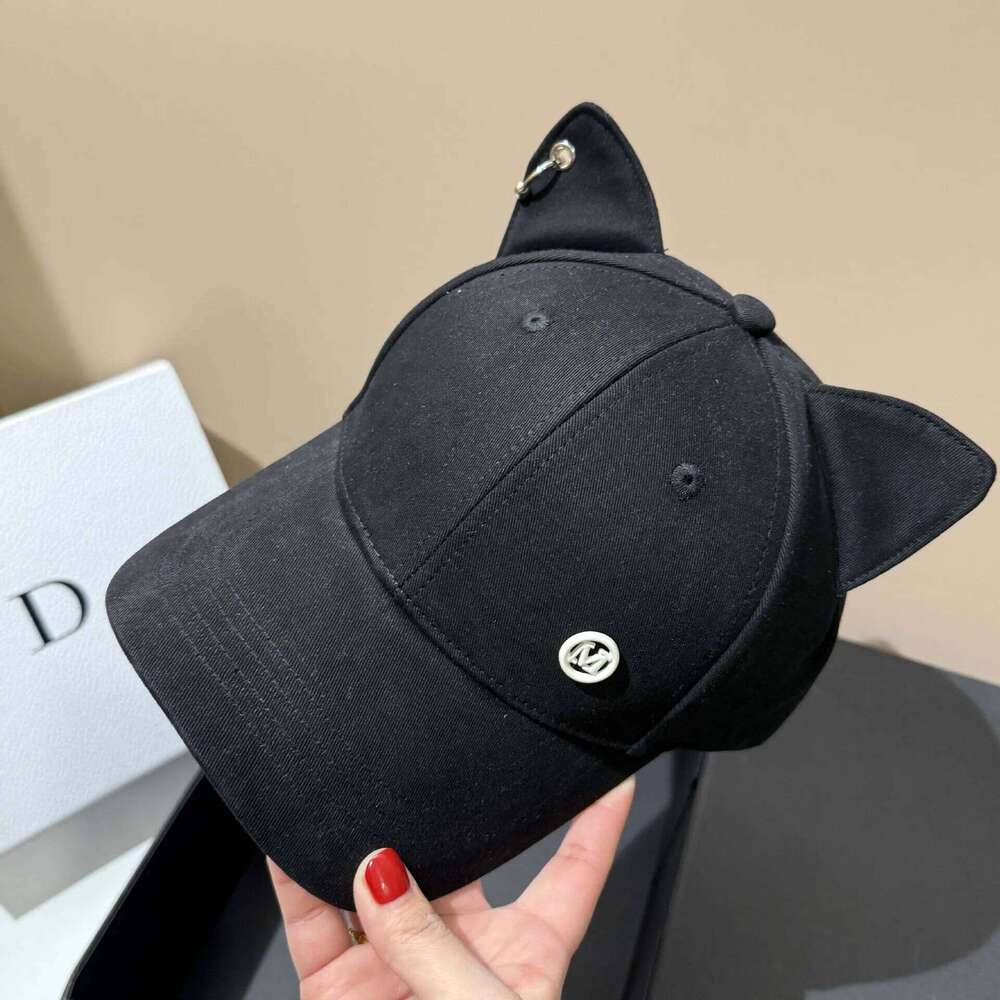 Lovely Cat Ear Baseball Fashion Cartoon Streetwear Hip Hop Hat Adjustable Cotton Snapback Ponytail Peaked Cap Y260115