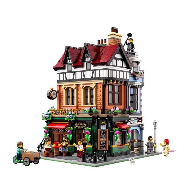 10350 Street View Series English Street Corner Building Block Toys