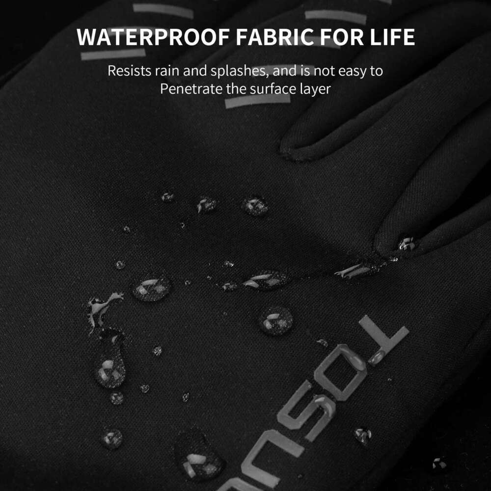 TOSUOD Autumn Winter Bicycle Outdoor Sports Cycling Skiing Warm Touch Screen Non-Slip Windproof Motorcycle Gloves Y260115