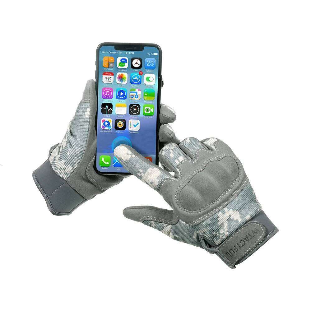 ACU Camouflage Tactical Cycling Glove Touch Screen Full Finger Gloves Sports Military Airsoft Shooting Motorcycle Mittens Men Y260115