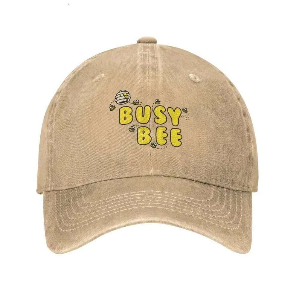 2023 New Busy Bee Quote Cowboy Baseball Beach Outing Cap Sun For Children Golf Hat Men Women's Y260115
