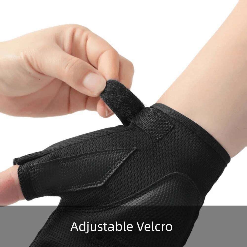 Secure Anti Slip Motorcycle Breathable Wear-Resistant Outdoor Sports Adjustable Cycling Gloves Gym Y260115