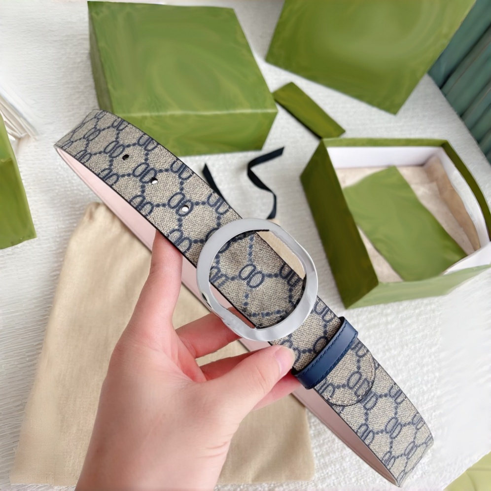 Belts designer belt Men for luxury belts Best Genuine Leather Printed Embossed Top Quality Bronze Buckle Classic Double Letters mens Belt gift box Very good