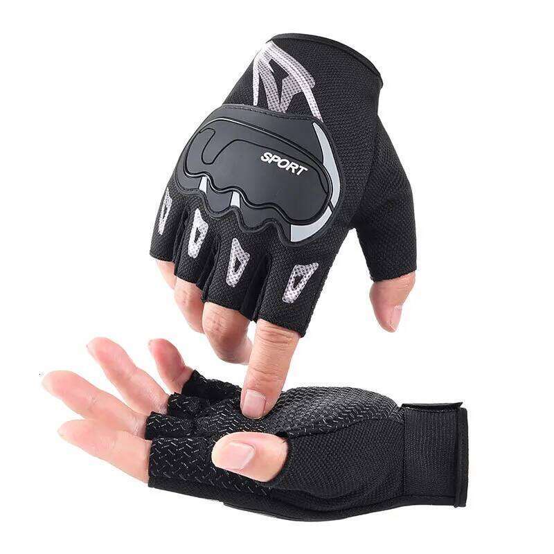 Outdoor Tactical Cycling Half Finger Breathable Bicycle Non-slip Glove Men Women Gym Gloves Shock-proof guantes Y260115