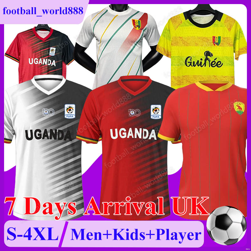 2025 2026 Uganda Guinea Soccer Jerseys OKELLO MATO GUIRASSY OMEDI TRAORE National Football Team MUTYABA CISSE 24 25 Football Shirts MORLAYE.S football kits Men Kit