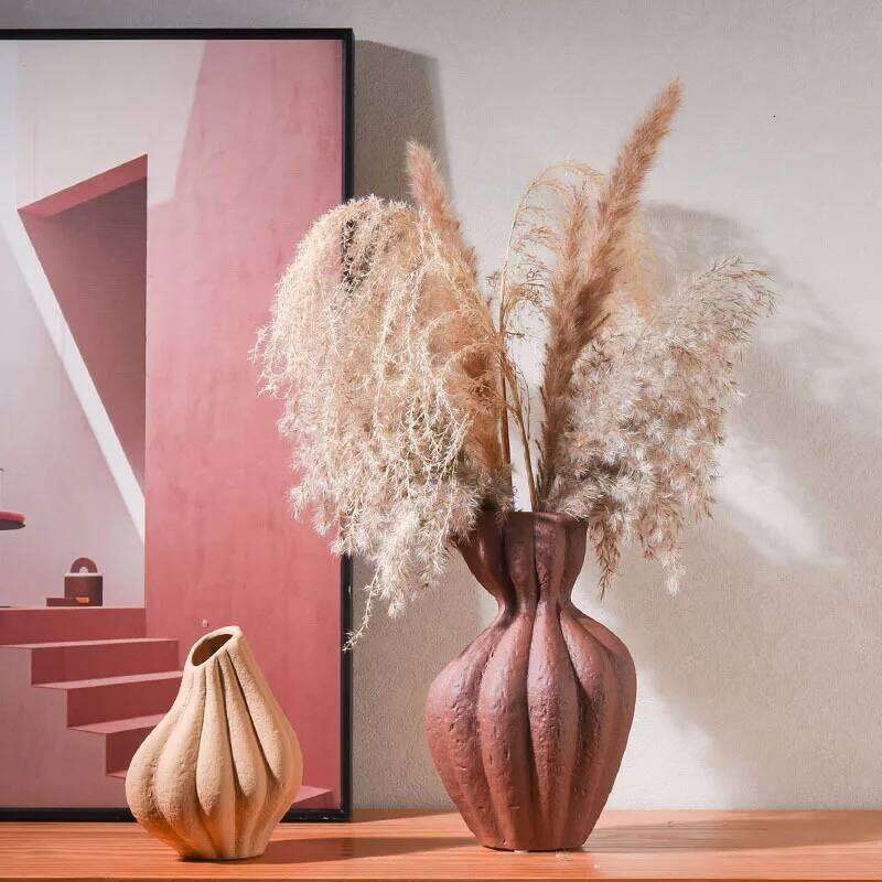 Room Art Ceramic Desktop Flower Arrangement Vases Home Decor Ornaments Soft Decoration Matching C260116