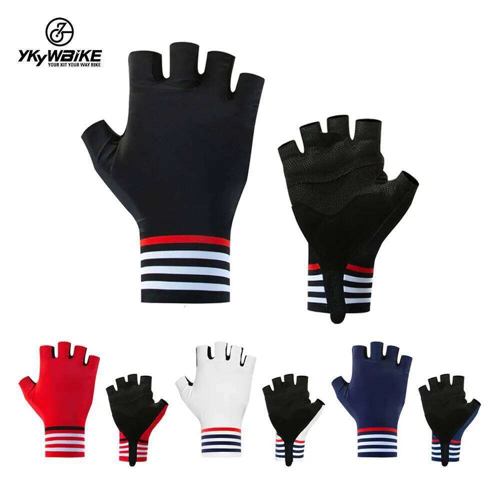 YKYWBIKE Men's Half Breathable Shockproof Cycling Fingerless MTB Mountain Bicycle Gloves Sports Y260115