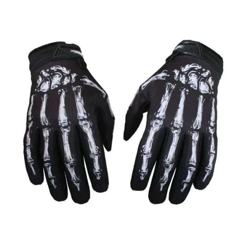 Bicycle Cross Country Mountain Bike Crown Tez Motorcycle Hard Shell Gloves Outdoor Skeleton Rose Y260115