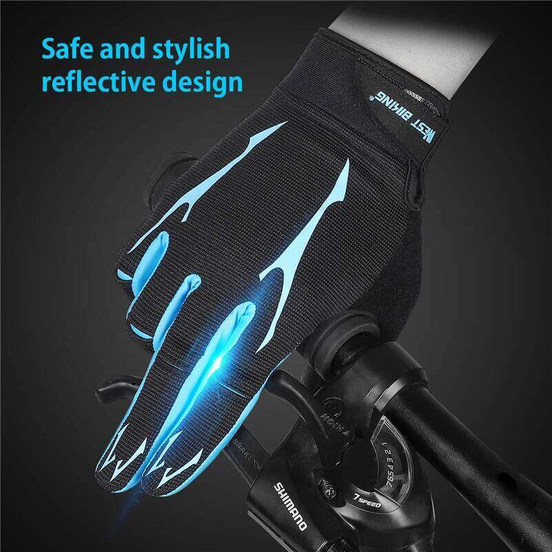 WEST BIKING Breathable Cycling GEL Silicone Liquid Palm Non-slip Sports Full Finger MTB Enduro Touch Screen Gloves Summer Y260115