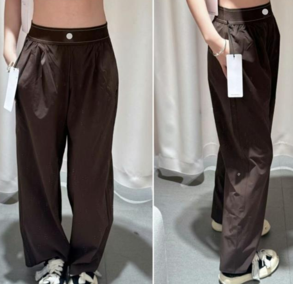 Designer Yoga Pants Tank Top Set Gym Clothing Women Sports High-Waist Full-length Dance StudioTrousers Straight-Leg Suit Up Pant Jogger Sweatpants Gym Set