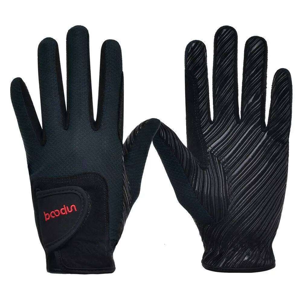 Suede Horse Wear Resistant Lightweight Equestrian Anti-slip Breathable Sports Riding Gloves Outdoor Golfing Y260115
