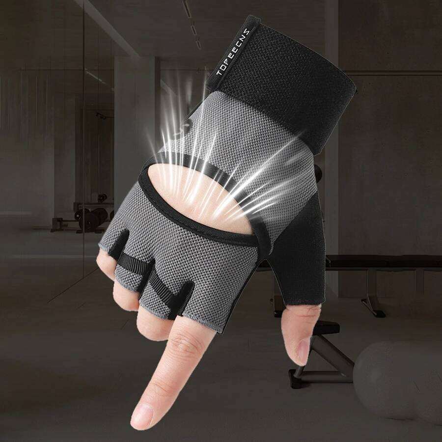 Fitness gloves, outdoor men's and women's extended wristbands, fitness protection, cycling, horizontal bar, anti slip exercise, Y260115