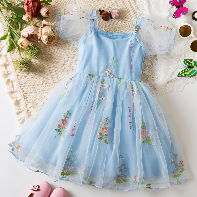 Baby Girl Summer Dresses Newborn Girl 1 year Birthday Wedding Princess Dress Flower Girl Ball Gown Tutu Party Dress Clothes LJ201221