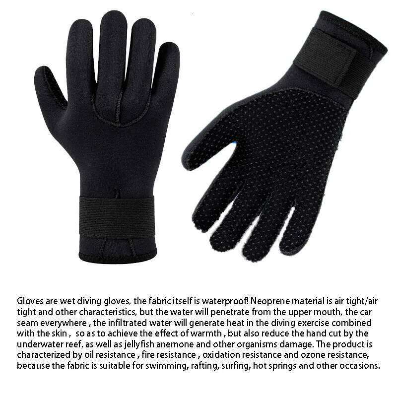 3mm 5mm Adult Diving Neoprene Thermal Spearfishing Anti-slip Surfing Swimming Kayak Paddling Snorkel Gloves Y260115