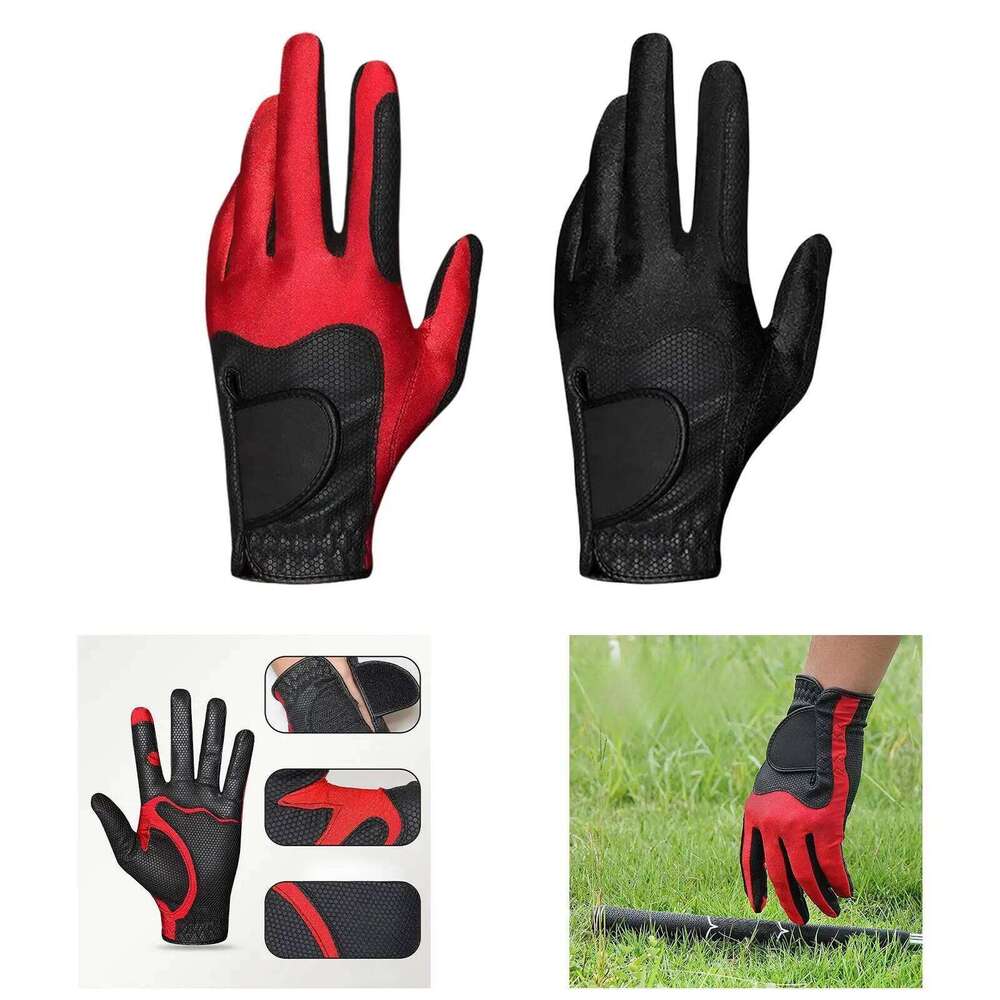 Golf Glove for Adults Mitten Elastic Microfiber Tear Resistant Left Handed Y260115