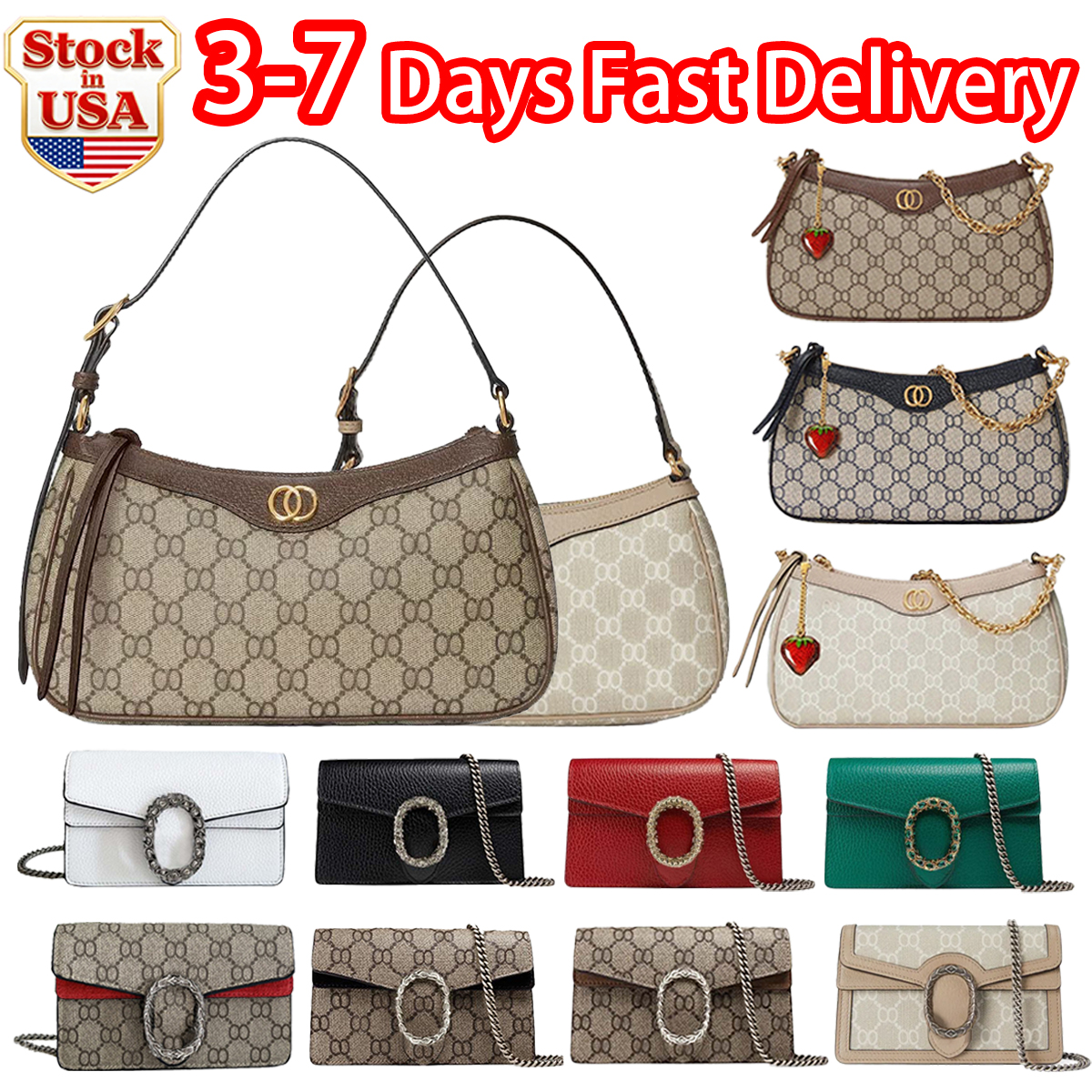 Designer Bag Luxury Bag Shoulder Bag Handbag Wallets Fashion Luxury Women Wallets Crossbody Bag Leather Bag High Quality Evening Clutch Bag Old Floral Print Bag