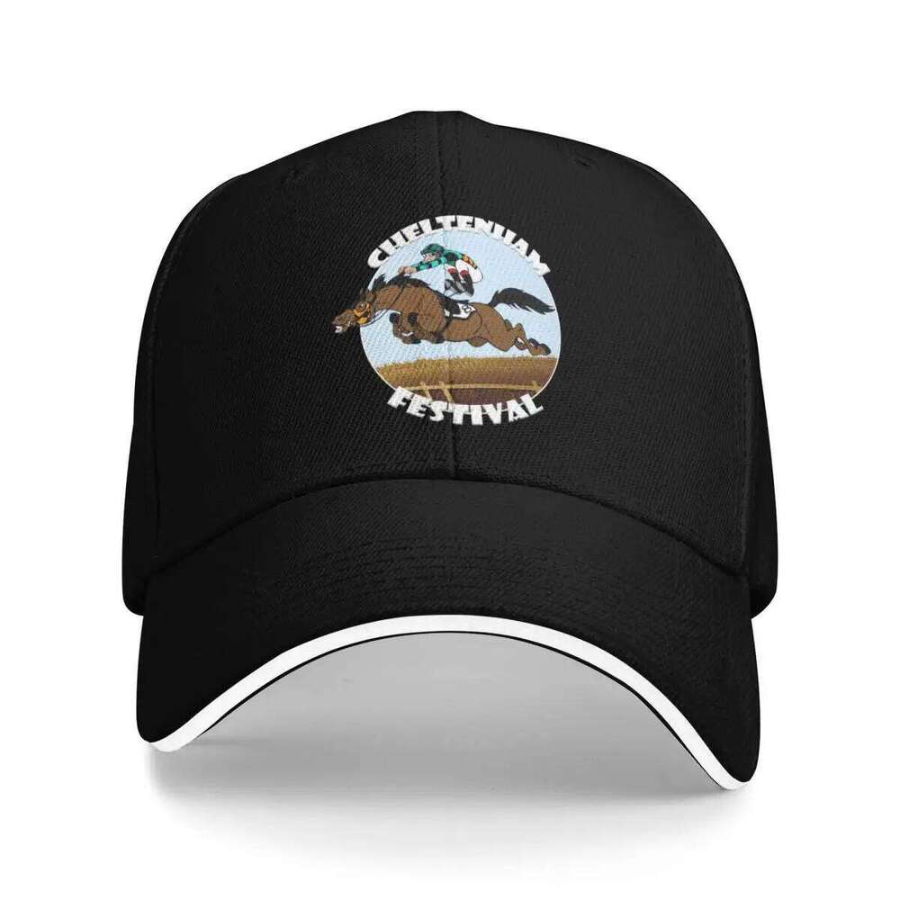 Cheltenham Festival Jumps Racing Illustration Baseball Cap New Beach Outing Designer Hat Men Caps Women's Y260115