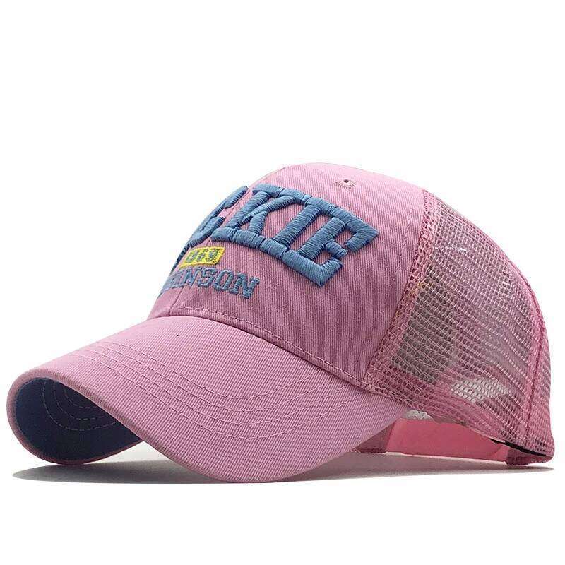 New Parent-child Children fishing Baseball Cap Summer Kids Sun Hat 3D Embroidery letters mesh boys girls snapback Caps Y260115