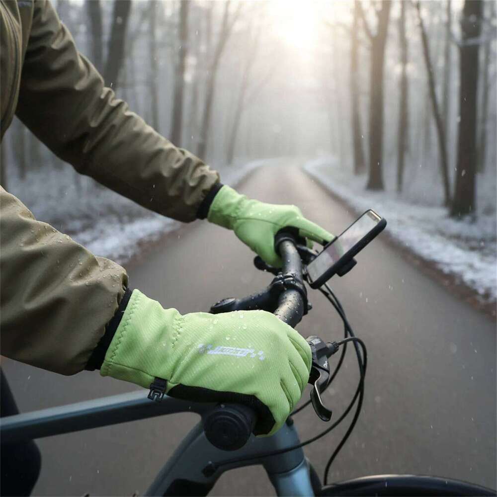 Mwn/Women Winter Cycling Touch Screen Motorcycle Mittens Windproof Outdoor Sports Riding/Running/Hiking Gloves Y260115